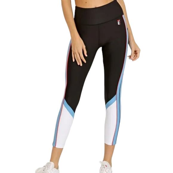 P.E NATION High Rise The Backboard Legging Black/Sky/White Size XS - Picture 7 of 7